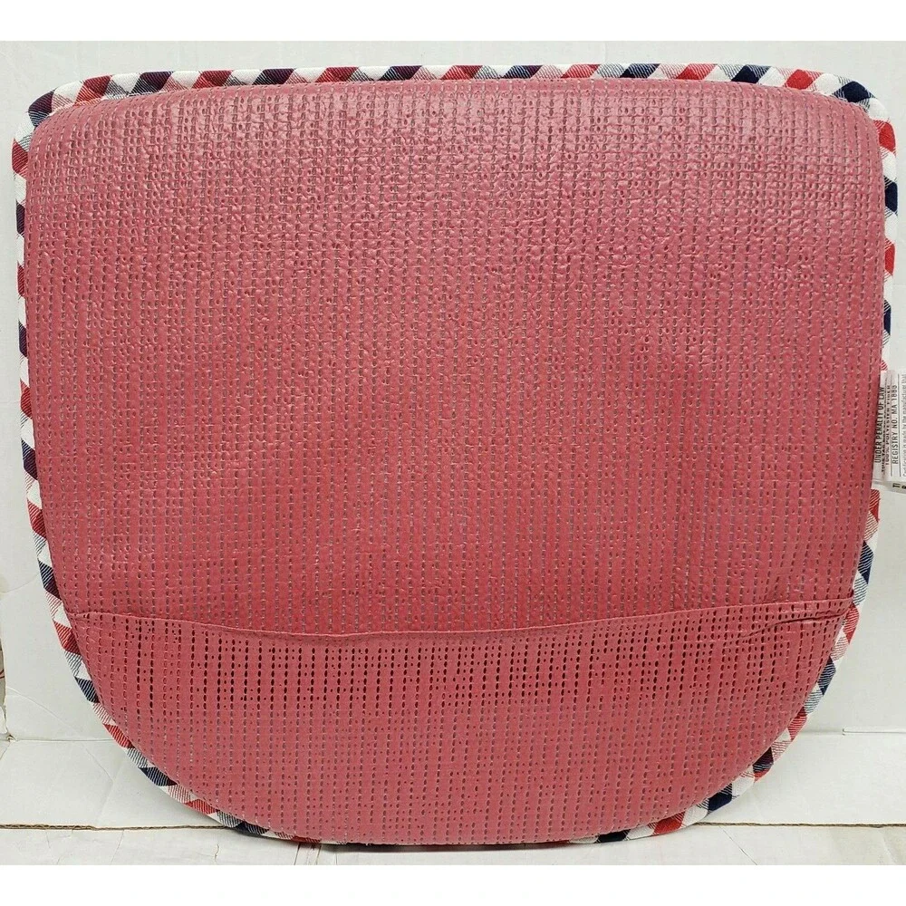 SET OF 2 CHAIR GRIPPER PADS IN LINEN, PATRIOTIC COLORS,RED,BLUE & WHITE,ClearVu